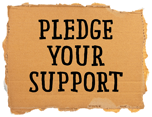 pledge your support